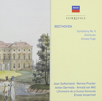 Cover van Ansermet, Ernest – Beethoven: Symphony No. 9 - Overtures - Grosse Fuge