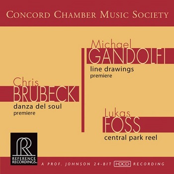 Cover van Concord Chamber Music Society – Brubeck-Gandolfi-Foss