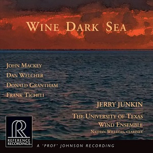 Cover van University of Texas Wind Ensemble & Jerry Jun – Wine Dark Sea