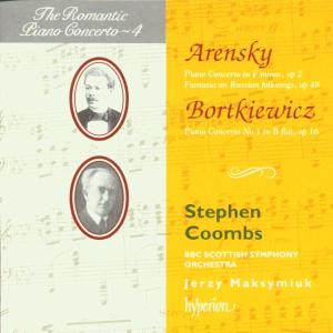 Cover van Coombs, Stephen & Jerzy Maksymiuk & Bbc Scottish Symphony Orchestra – Arensky & Bortkiewicz: Piano Concertos