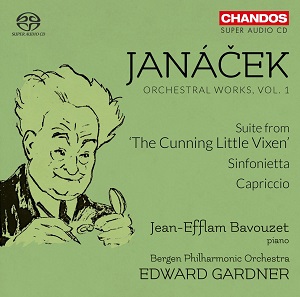 Cover van Gardner, Edward & Bergen Philharmonic Orchestra & Jean-Efflam Bavouzet – Janacek: Orchestral Works Vol. 1