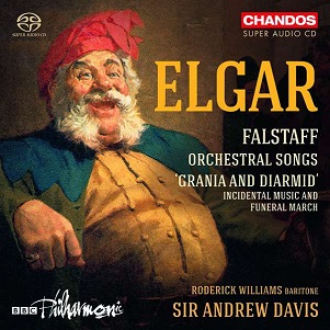 Cover van Davis, Andrew – Elgar: Falstaff Songs - the Wind At Dawn
