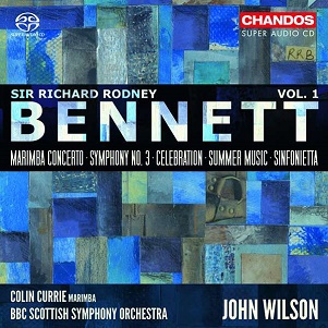 Cover van Bennett, R.R. – Orchestral Works Vol.1: Marimba Concerto/Symphony No.3