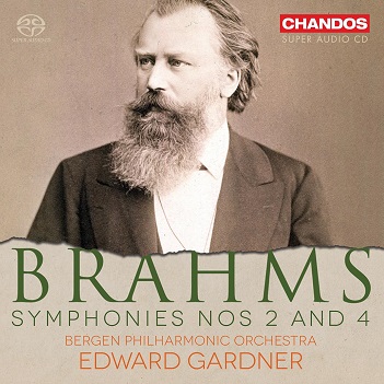 Cover van Bergen Philharmonic Orchestra & Edward Gardner – Brahms Symphonies 2 & 4
