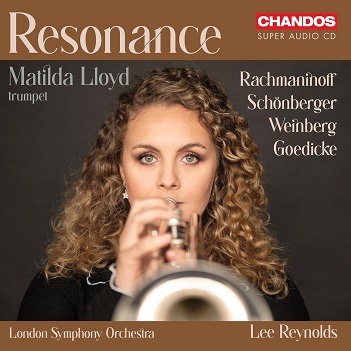 Cover van Lloyd, Matilda & London Symphony Orchestra & Lee Reynolds – Resonance - Rachmaninoff, Schonberger, Weinberg, Goedicke