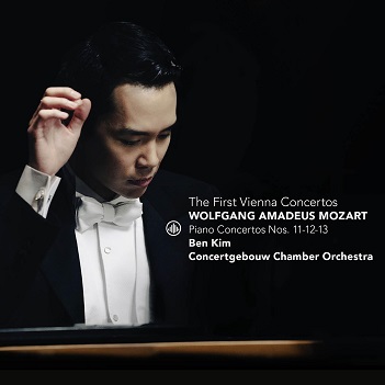 Cover van Kim, Ben & Concertgebouw Chamber Orchestra – Mozart: the First Vienna Concertos - Piano Concertos Nos. 11-12-13