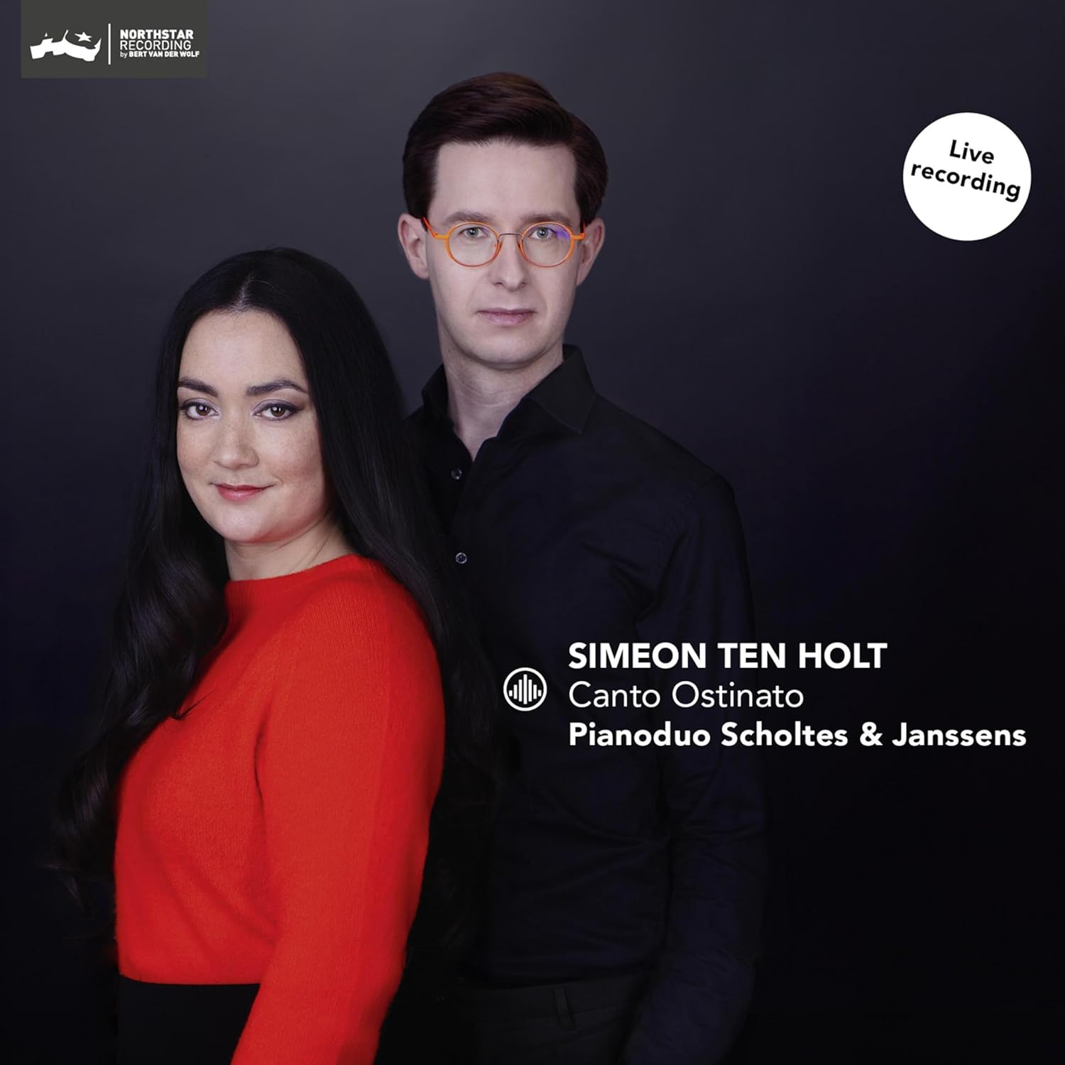 Cover van Scholtes & Janssens Piano Duo – Simeon Ten Holt: Canto Ostinato