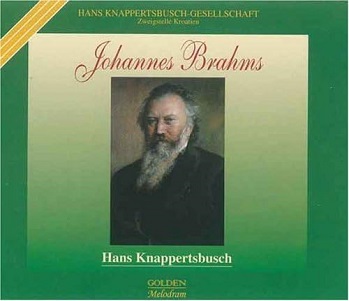 Cover van Knappertsbusch, Hans – Brahms: Symphonies 2,3 & 4/Rhapsodie/Piano Concert
