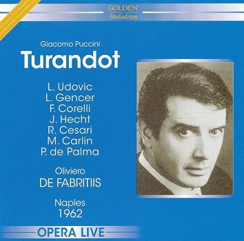 Cover van Fabritiis, Oliviero De – Puccini: Turandot - Napels 1962