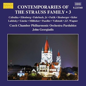 Cover van Czech Chamber Philharmonic Orchestra Pardubice – Contemporaries of the Strauss Family Vol.3
