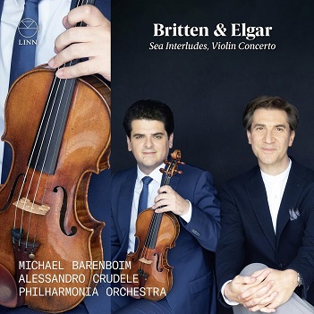 Cover van Crudele, Alessandro – Britten & Elgar - Sea Interludes, Violin Concerto