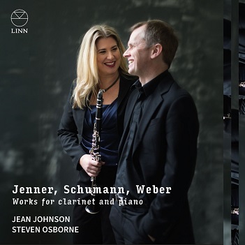 Cover van Johnson, Jean – Jenner, Schumann & Weber: Works For Clarinet and Piano