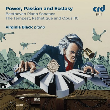 Cover van Black, Virginia – Power, Passion & Ecstasy - Beethoven Piano Sonatas