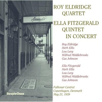 Cover van Roy Eldridge Quartet & Ella Fitzgerald Quartet – In Concert 1959