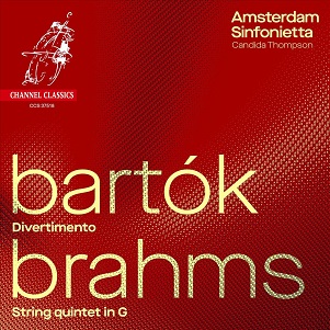 Cover van Amsterdam Sinfonietta – Bartok/Brahms: Divertimento/String Quintet In G