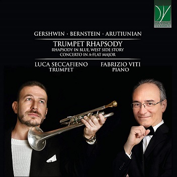 Cover van Seccafieno, Luca & Fabrizio Viti – Gershwin, Bernstein, Arutiunian - Trumpet Rhapsody