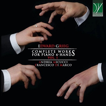 Cover van Micucci, Andrea & Francesco Di Marco – Grieg - Complete Music For Priano 4-Hands Vol. 1