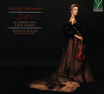 Cover van Milas, Ksenia – Paganini: 24 Plus (24 Caprices Op. 1, 4 New Studies)