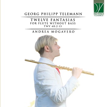 Cover van Mogavero, Andrea – Telemann: Twelve Fantasias For Flute Without Bass Twv 40:2-13