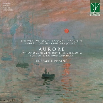 Cover van Ensemble Phaine – Aurore: 19th and 20th Century French Music For Flute, Bassoon and Harp
