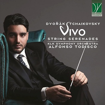 Cover van Klk Symphony Orchestra & Alfonso Todisco – Dvorak, Tchaikovsky: Vivo, String Serenades