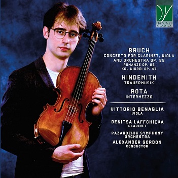 Cover van Benaglia, Vittorio & Pazardzhik Symphony Orchestra – Bruch, Hindemith, Rota: Music For Viola and Orchestra