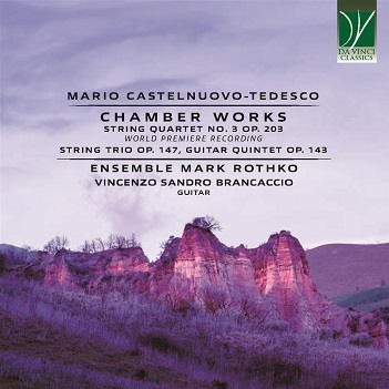Cover van Brancaccio, Sandro – Castelnuovo-Tedesco Chamber Works