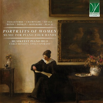 Cover van Musikfest Piano Duo & Carlo Benatti & Anna Caporaso – Portraits of Women: Music For Piano Four Hands