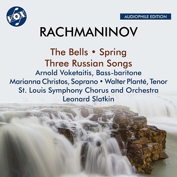 Cover van Voketaitis, Arnold – Rachmaninoff: the Bells, Op. 35 - Spring, Op. 20