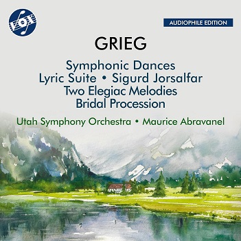 Cover van Utah Symphony Orchestra – Edvard Grieg: Symphonic Dances, Op. 64; Bridal Procession Passes By, Op. 19; Sigurd Jorsalfar, Op. 56