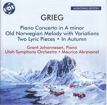 Cover van Johannesen, Grant & Maurice Abravanel & Utah Symphony Orchestra – Grieg: Piano Concerto In a Minor - Old Norwegian Melody With Variations
