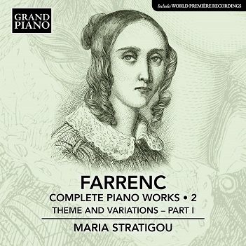 Cover van Stratigou, Maria – Louise Farrenc: Complete Piano Works 2 - Theme and Variation (Part 1)