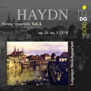 Cover van Leipziger Streichquartett – Haydn: String Quartets Vol. 6 Op. 33 No. 1-3-5