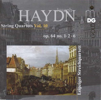 Cover van Leipziger Streichquartett – Haydn: String Quartets Vol. 10 Op. 64 No. 1-2-6