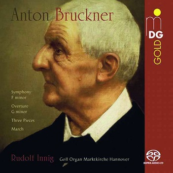 Cover van Innig, Rudolf – Bruckner: Early Orchestral Pieces Arr. Organ