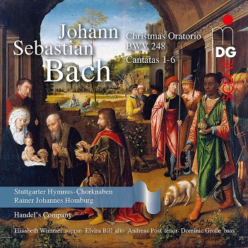 Cover van Stuttgarter Hymnus-Chorknaben – Johann Sebastian Bach: Christmas Oratorio Bwv 248 Cantatas 1-6