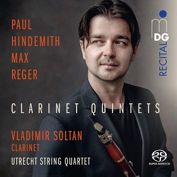Cover van Soltan, Vladimir – Hindemith/Reger: Clarinet Quintets