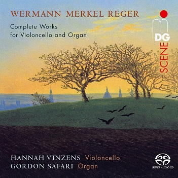 Cover van Vinzens, Hannah – Wermann, Merkel & Reger: Complete Works For Cello & Org
