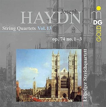 Cover van Leipziger Streichquartett – Haydn: String Quartets Vol. 13 Op. 74 No. 1-3