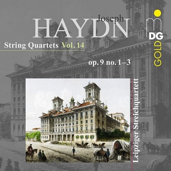 Cover van Leipziger Streichquartett – Haydn: String Quartets Vol. 14 Op. 9 No. 1-3