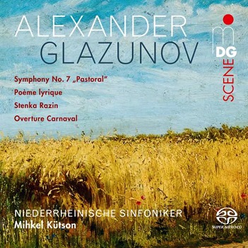 Cover van Niederrheinische Sinfoniker – Glazunov Symphony No.7 Pastoral/Poeme Lyrique Op.12