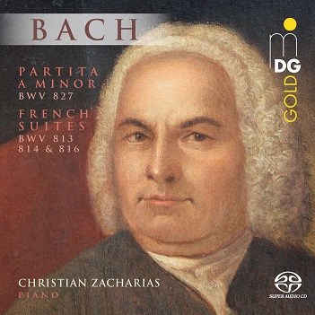 Cover van Zacharias, Christian – Bach: Partita a Minor Bwv827/French Suites Bwv813-814 & 816