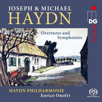 Cover van Onofri, Enrico – Joseph & Michael Haydn: Overtures and Symphonies