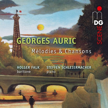 Cover van Falk, Holger & Steffen Schleiermacher – Georges Auric: Melodies & Chansons