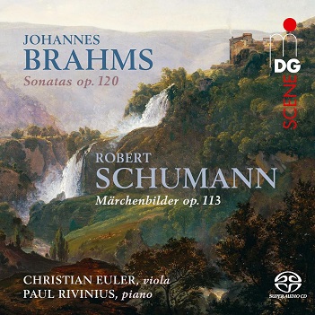 Cover van Euler, Christian & Paul Rivinius – Brahms: Sonatas Op. 120 Arr. Viola & Schumann: Marchenbilder Op. 113