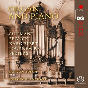 Cover van Busch, Jan von – Franck, Karg-Elert & Tournemire: Organ and Piano