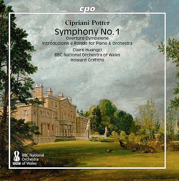 Cover van Huangci, Claire – Cipriani Potter: Symphony No.1 & Piano Concerto