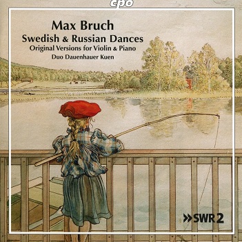 Cover van Anna Sophie Dauenhauer/ Lukas Maria Kuen – Swedish & Russian Dances: Versions For Violin & Piano