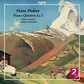 Cover van Triendl, Oliver & Carmina Quartett – Hans Huber: Piano Quintets No. 1 & 2