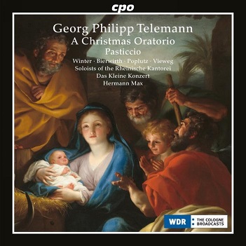 Cover van Winter, Veronika & Rheinische Kantorei – Telemann: a Christmas Oratorio & Pasticcio